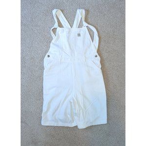 Lucy & Yak White Overall Shorts